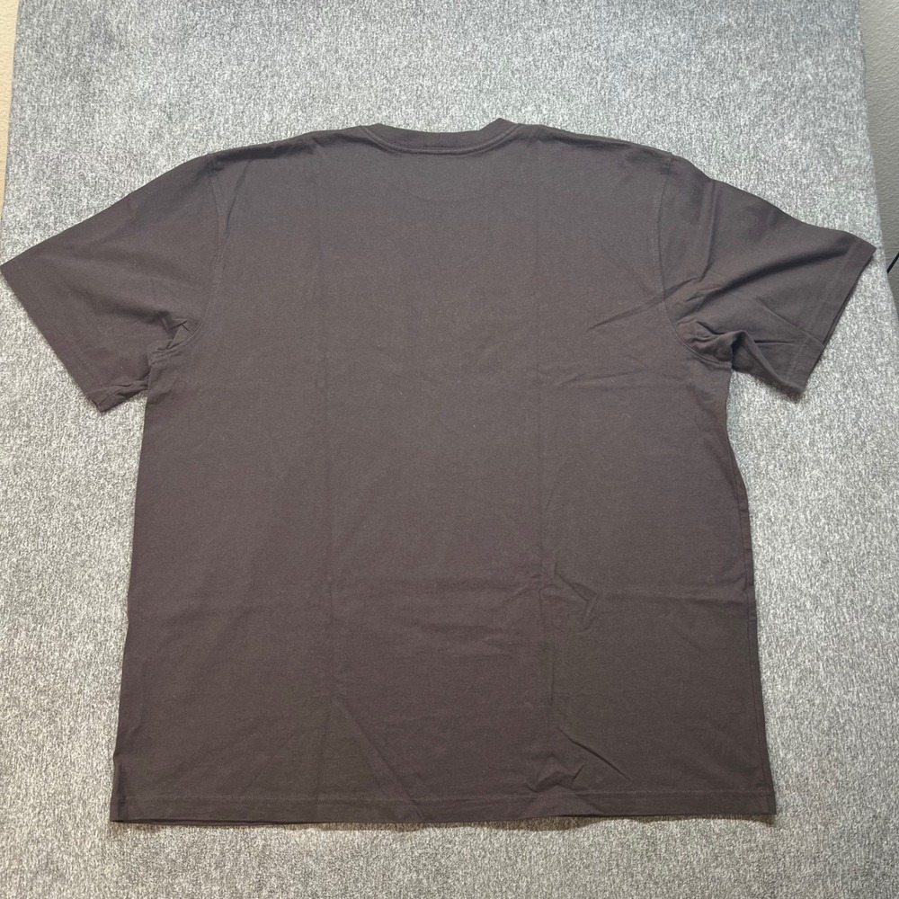 Carhartt Mens K87 DKB Workwear Pocket T-Shirt Dark Brown 2XL Original Fit Cotton - Picture 8 of 8